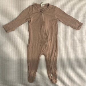 Bamboo Pajamas Jammies size 0-3 months camel color